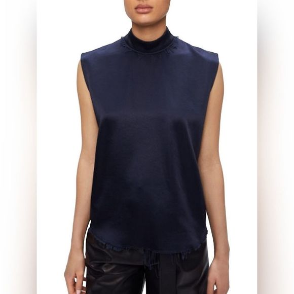 Aeron Tops - AERON BLUE sleeveless blouse size 6(38fr) BNWT